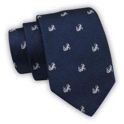 Krawat Alties (7 cm) - Znaki Zodiaku: KOZIOROŻEC. Niebieskie krawaty i muchy Alties, bez wzorów, z tkaniny. Za 49.00 zł.