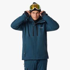 Kurtka narciarska męska Swedemount St. Anton Jacket SR wodoodporna. Czarne kurtki narciarskie i snowboardowe SWEDEMOUNT, m, bez wzorów, z tkaniny, narciarskie. Za 447.00 zł.