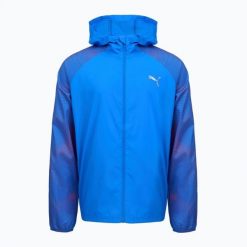 Kurtka do biegania męska PUMA Run Favorite Woven Jacket. Niebieskie kurtki Puma, na wiosnę, m, bez wzorów, z materiału, bez kaptura. Za 169.99 zł.
