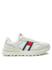 Tommy Jeans Sneakersy Tjm Technical Runner Ess EM0EM01537 Biały. Białe buty sportowe casual Tommy Jeans, bez wzorów, z jeansu, bez zapięcia. Za 299.99 zł.