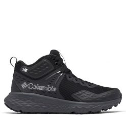 Trekkingi Columbia. Czarne botki sznurowane Columbia, bez wzorów, bez obcasa, bez zapięcia. Za 599.99 zł.