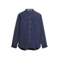 Koszula Superdry. Niebieskie koszule Superdry, l, bez wzorów, ze sztruksu, bez kołnierzyka, bez ramiączek. Za 326.25 zł.