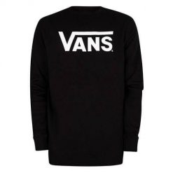 Bluza sportowa męska Vans Classic Crew Lifestyle. Czarne bluzy bez kaptura Vans, m, bez wzorów, z bawełny, bez kaptura. Za 297.05 zł.