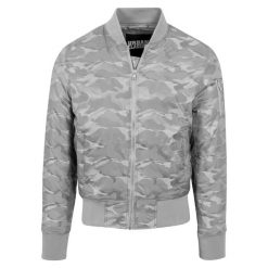 Klasyczna kurtka miejska w tonalnym kolorze. Szare kurtki Urban Classics, m, bez wzorów, bez kaptura. Za 182.50 zł.