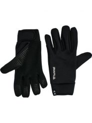 Rękawiczki sportowe dla dorosłych Hummel Warm Player Glove. Czarne rękawiczki Hummel, bez wzorów, z jersey. Za 99.00 zł.