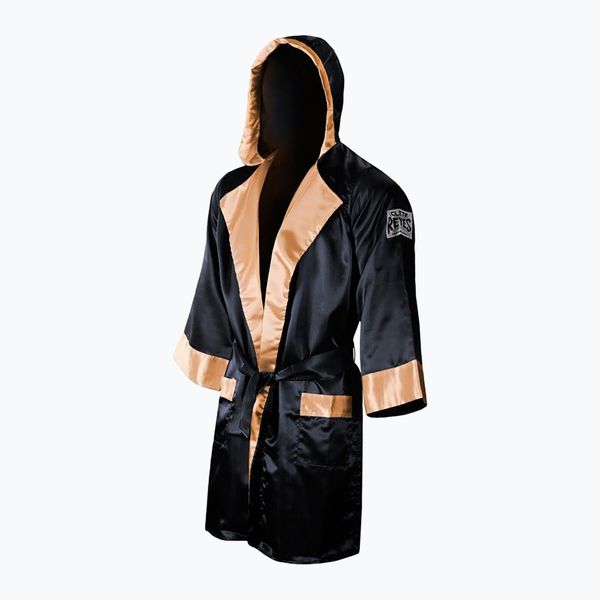 Szlafrok bokserski Cleto Reyes Satin Boxing Hoodie. Czarne szlafroki CLETO REYES, l, bez wzorów, z satyny, bez ramiączek, krótkie, bez kaptura. Za 709.99 zł.