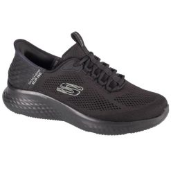 Buty sportowe Sneakersy męskie, Slip-Ins: Skech-Lite Pro - Primebase. Czarne buty sportowe casual Skechers, bez wzorów, z materiału, bez zapięcia. Za 319.99 zł.