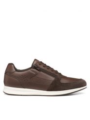 Geox Sneakersy U Avery U65H5A 0BC22 C6005 Brązowy ciemny. Brązowe buty sportowe casual Geox, bez wzorów, ze skóry, bez zapięcia. Za 449.99 zł.