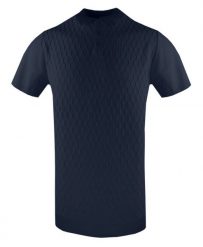 Dzianinowa, Męska Koszulka Polo - Brave Soul - Granatowa. Niebieskie koszulki polo Brave Soul, na lato, l, bez wzorów, z dzianiny, bez kołnierzyka, bez ramiączek. Za 129.00 zł.