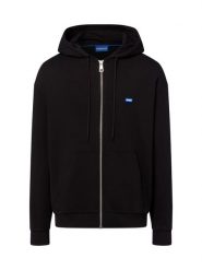 HUGO BLUE kurtka z kapturem - Nadarasi Mężczyźni Bawełna czarny, S. Czarne kurtki HUGO BLUE, m, bez wzorów, z bawełny, z kapturem. Za 379.95 zł.