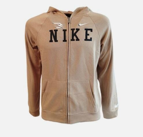 Bluza z Kapturem I Suwakiem Na Całej Długości Collegiate Rozmiar M (137-147 CM)…. Brązowe bluzy z kapturem Nike, m, bez wzorów, z materiału, z kapturem. Za 328.99 zł.