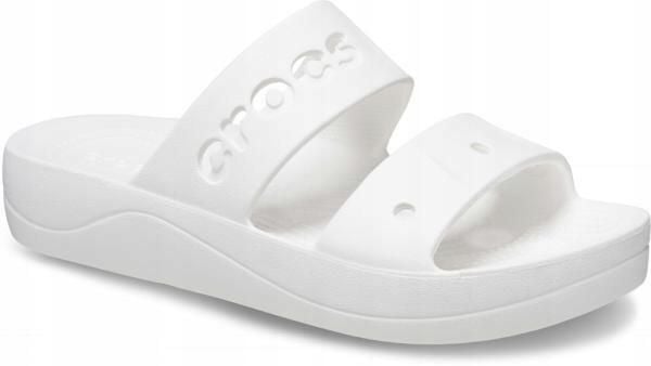 Klapki Dla Dorosłych Crocs Baya Platform. Brązowe klapki Crocs, z materiału. Za 139.99 zł.