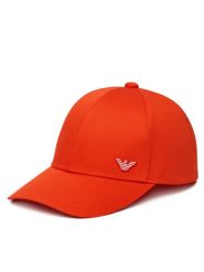 Emporio Armani Czapka z daszkiem EX000004 AF12603 U5026 Pomarańczowy. Brązowe czapki z daszkiem Emporio Armani, bez wzorów, z bawełny. Za 269.99 zł.