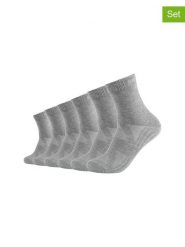 Skechers Skarpety (6 par) w kolorze szarym rozmiar: 35-38. Szare skarpety Skechers, bez wzorów. Za 79.21 zł.