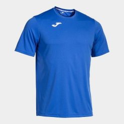 Koszulka do biegania męska Joma Combi. Niebieskie t-shirty sportowe Joma, bez wzorów, z poliesteru, bez ramiączek, do biegania. Za 47.99 zł.