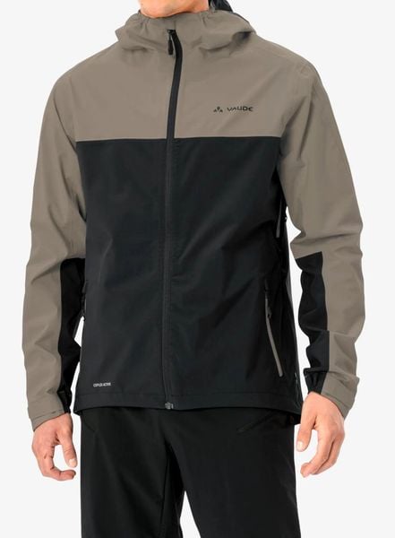 Kurtka przeciwdeszczowa męska Vaude Moab Rain Jacket. Białe kurtki Vaude, m, bez wzorów, bez kaptura. Za 813.70 zł.