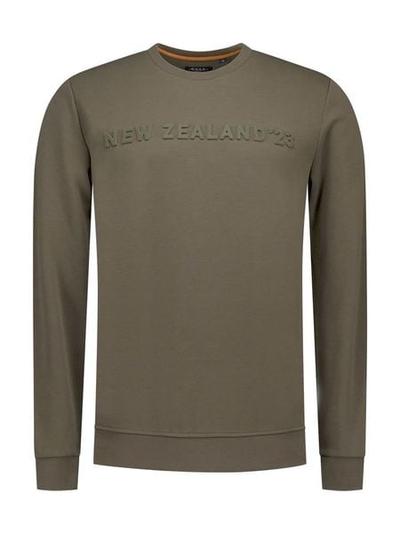 NEW ZEALAND AUCKLAND Bluza w kolorze khaki rozmiar: L. Brązowe bluzy New Zealand Auckland, l, bez wzorów, bez kaptura. Za 183.59 zł.