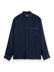Scotch & Soda Koszula w kolorze granatowym rozmiar: S. Niebieskie koszule Scotch & Soda, s, bez wzorów, z lyocellu, bez kołnierzyka, bez ramiączek. Za 141.52 zł.