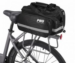 Torba rowerowa Torba bagażowa Tylna - 8 do 20 litrów. Czarne torby na ramię PRO SPORT LIGHTS, bez wzorów, z materiału, na ramię, bez dodatków. Za 212.48 zł.