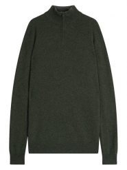 Perfect Cashmere Kaszmirowy sweter "Greg" w kolorze khaki rozmiar: L. Brązowe swetry nierozpinane Perfect Cashmere, l, bez wzorów, z kaszmiru, bez kołnierzyka, bez ramiączek. Za 413.99 zł.