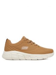 Skechers Sneakersy Bobs B Flex 118110 CSNT Brązowy. Brązowe buty sportowe casual Skechers, bez wzorów, ze skóry, bez zapięcia. Za 219.99 zł.
