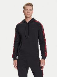 HUGO Bluza Liam 50540921 Czarny Regular Fit. Czarne bluzy Hugo, m, bez wzorów, z bawełny, bez kaptura. Za 419.99 zł.