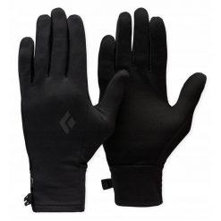 Rękawiczki do ekranów dotykowych Black Diamond. Czarne rękawiczki Black Diamond, bez wzorów. Za 115.99 zł.