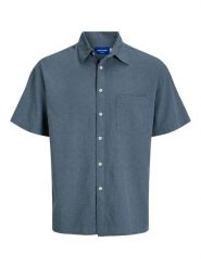 Jack & Jones Koszula "Almeria" w kolorze niebieskim rozmiar: S. Niebieskie koszule Jack & Jones, s, bez wzorów, z bawełny, bez kołnierzyka, bez ramiączek. Za 69.91 zł.