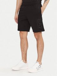EA7 Emporio Armani Szorty sportowe 7M000232 AF13512 UC001 Czarny. Czarne krótkie spodenki sportowe EA7 Emporio Armani, m, bez wzorów, z bawełny. Za 309.99 zł.