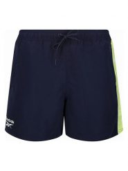 Reebok Szorty kąpielowe "Reuben" w kolorze granatowym rozmiar: S. Niebieskie krótkie spodenki sportowe Reebok, s, bez wzorów, z materiału. Za 65.99 zł.