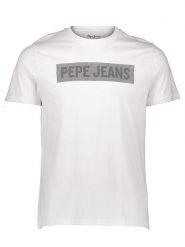 Pepe Jeans Koszulka w kolorze białym rozmiar: M. Białe bezrękawniki Pepe Jeans, m, bez wzorów, z bawełny, bez kołnierzyka, bez ramiączek. Za 92.95 zł.