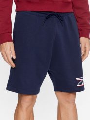 Reebok Szorty sportowe Identity IN1680 Granatowy Regular Fit. Niebieskie krótkie spodenki sportowe Reebok, m, bez wzorów, z bawełny. Za 109.99 zł.