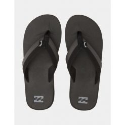 Japonki plażowe męskie Billabong All Day Impact. Czarne japonki Billabong, bez wzorów. Za 99.99 zł.
