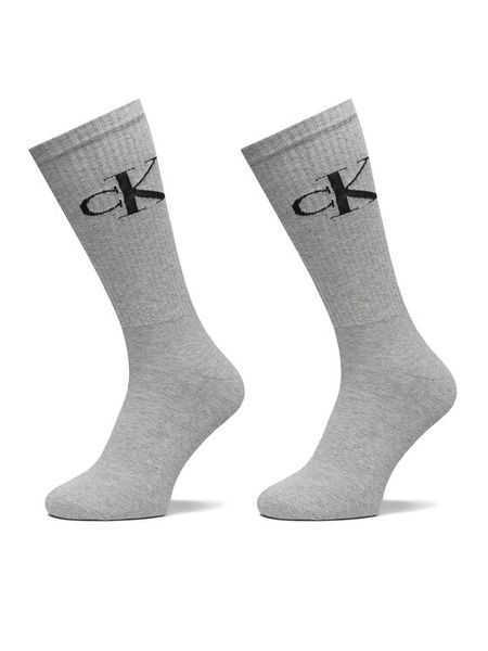 Calvin Klein Jeans Skarpety długie 701228802 Szary. Szare skarpety Calvin Klein Jeans, bez wzorów, z bawełny. Za 64.99 zł.