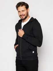Jack&Jones Bluza Basic 12181901 Czarny Regular Fit. Czarne bluzy Jack&Jones, m, bez wzorów, z bawełny, bez kaptura. Za 189.99 zł.