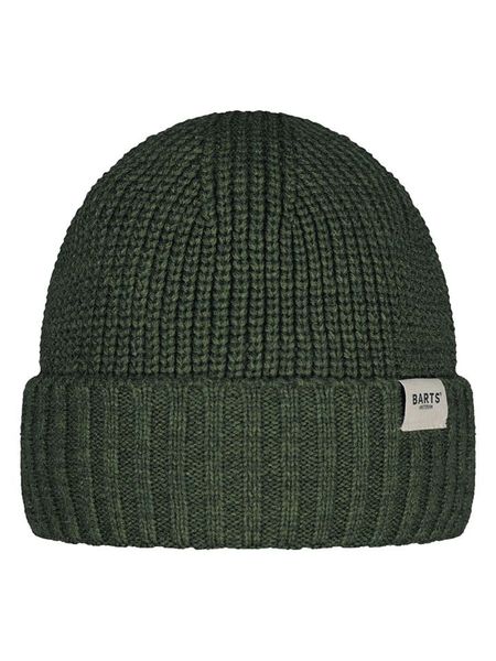 Barts Czapka "Aldren" w kolorze zielonym rozmiar: onesize. Zielone czapki zimowe Barts, z aplikacjami, ze splotem. Za 87.40 zł.