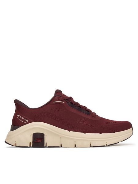 Skechers Sneakersy Flex - Zayder 233218/BURG Bordowy. Czerwone buty sportowe casual Skechers, bez wzorów, z materiału, bez zapięcia. Za 399.99 zł.