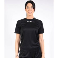 Koszulka Sportowa Givova One Microforata 4XL - Oddychająca i Lekka. Czarne t-shirty sportowe Givova, bez wzorów, z poliesteru, bez ramiączek, do piłki nożnej. Za 131.99 zł.