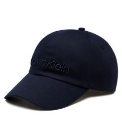 Czapka z daszkiem Calvin Klein. Niebieskie czapki z daszkiem CALVIN KLEIN, bez wzorów. Za 159.99 zł.