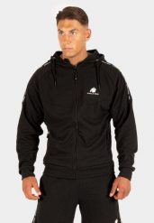 Harvey Z kapturem Kurtka dresowa - Czarny. Czarne kurtki GORILLA WEAR, m, bez wzorów, z bawełny, z kapturem. Za 285.00 zł.