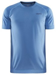 Craft Koszulka sportowa "Core Dry Active" w kolorze niebieskim rozmiar: XL. Niebieskie t-shirty sportowe Craft, bez wzorów, bez ramiączek, outdoorowe. Za 71.56 zł.