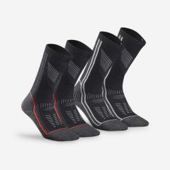Skarpety turystyczne Quechua SH900 Mountain Mid. Czarne skarpety QUECHUA, bez wzorów, z elastanu. Za 119.99 zł.