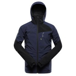 Kurtka softshell męska Alpine Pro Esprit. Niebieskie kurtki Alpine Pro, l, bez wzorów, z softshellu, bez kaptura. Za 399.00 zł.