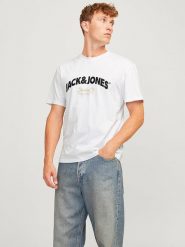 Jack & Jones Koszulka "Bronx" w kolorze białym rozmiar: XL. Białe bezrękawniki Jack & Jones, xl, bez wzorów, z bawełny, bez kołnierzyka, bez ramiączek. Za 37.45 zł.