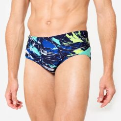 Slipki-opaska pływackie męskie Nabaiji 900 Motu. Niebieskie odzież kąpielowa NABAIJI, m, bez wzorów, z materiału, sportowe. Za 79.99 zł.