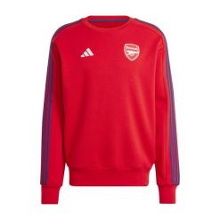 Męska Bluza Adidas. Czerwone bluzy z kapturem ARSENAL, m, bez wzorów, z bawełny, z kapturem. Za 418.99 zł.