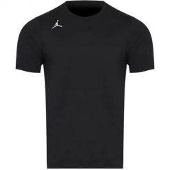 Koszulka sportowa męska Nike Jordan. Czarne t-shirty sportowe Nike, bez wzorów, bez ramiączek, trekkingowe. Za 120.00 zł.