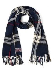 Finshley & Harding London Szalik Mężczyźni Sztuczne włókno niebieski, ONE SIZE. Niebieskie szaliki Finshley & Harding London, bez wzorów, z włókna. Za 149.95 zł.