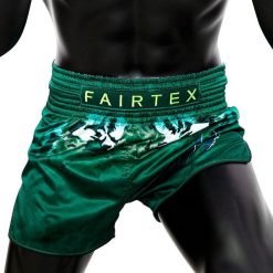 Spodenki Muay Thai Fairtex BS1913 TONNA L. Zielone szorty FAIRTEX, l, bez wzorów, sportowe. Za 279.00 zł.