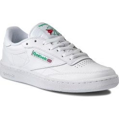 Buty Reebok - Club C 85 AR0456 White/Green. Białe buty sportowe casual marki Reebok, z materiału. Za 379.00 zł.